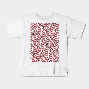 Red candy canes Kids T-Shirt